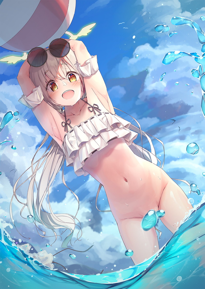 【二次】海、水辺にいる女の子のエロ画像 Part２１