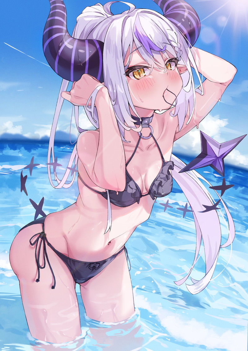 【二次】海、水辺にいる女の子のエロ画像 Part２１