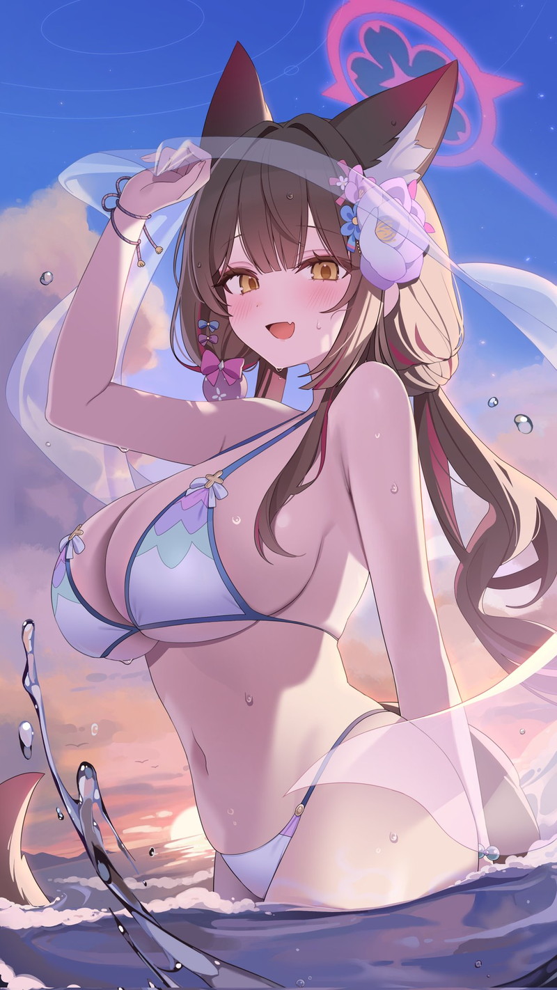 【二次】海、水辺にいる女の子のエロ画像 Part２１