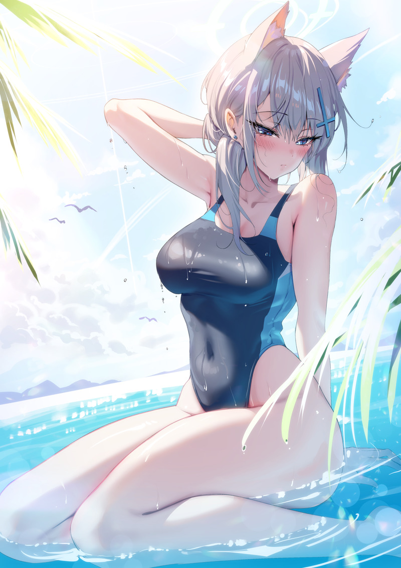 【二次】海、水辺にいる女の子のエロ画像 Part２１