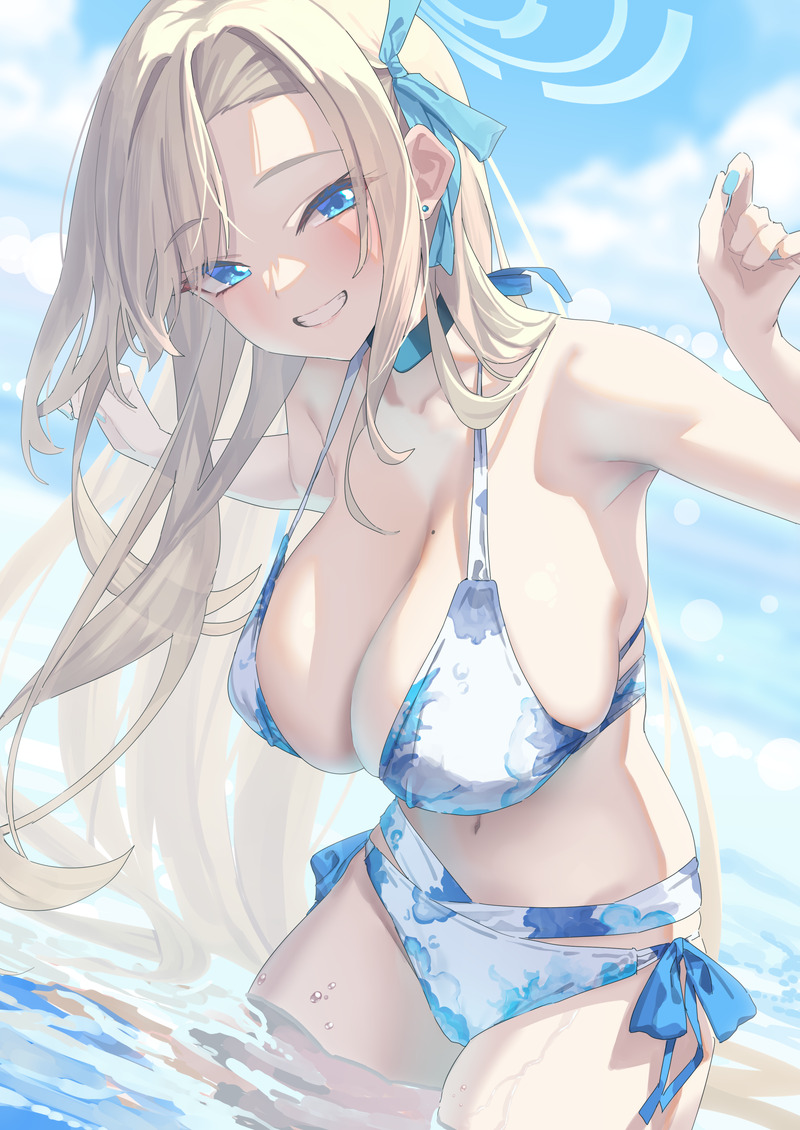 【二次】海、水辺にいる女の子のエロ画像 Part２１