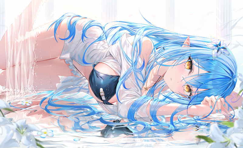 【二次】海、水辺にいる女の子のエロ画像 Part２１