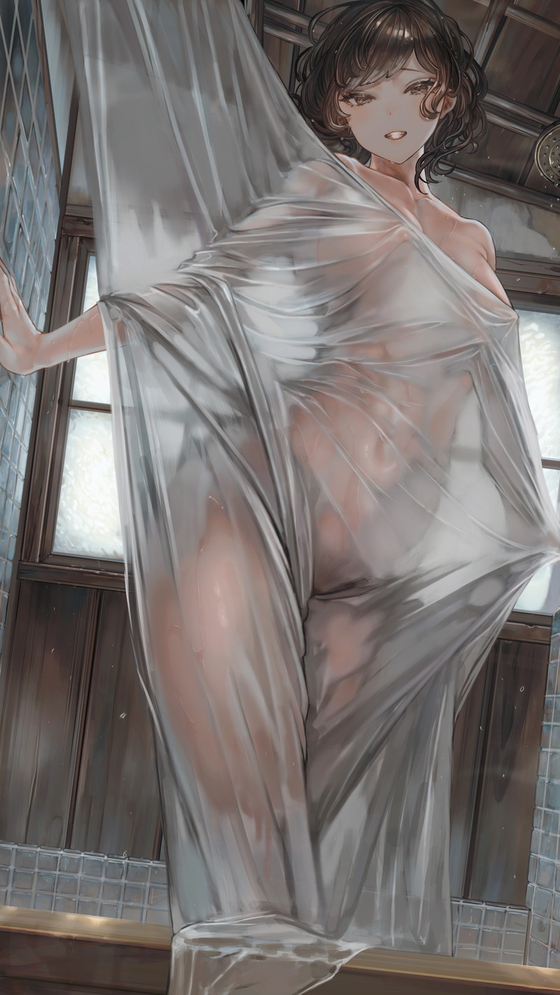 【二次】濡れ透けやスケスケな服を着た女の子のエロ画像 Part３３