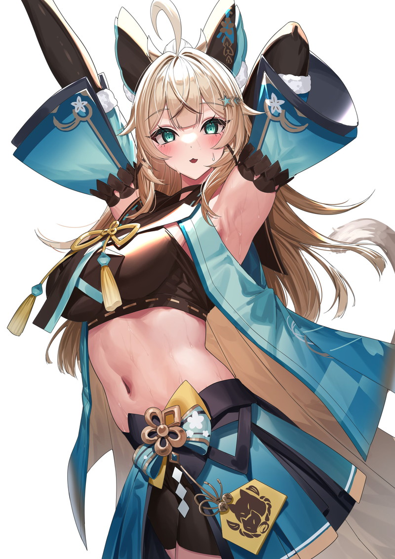 【二次】汗ばんだ肌や身体がエロい女の子の画像 Part１６