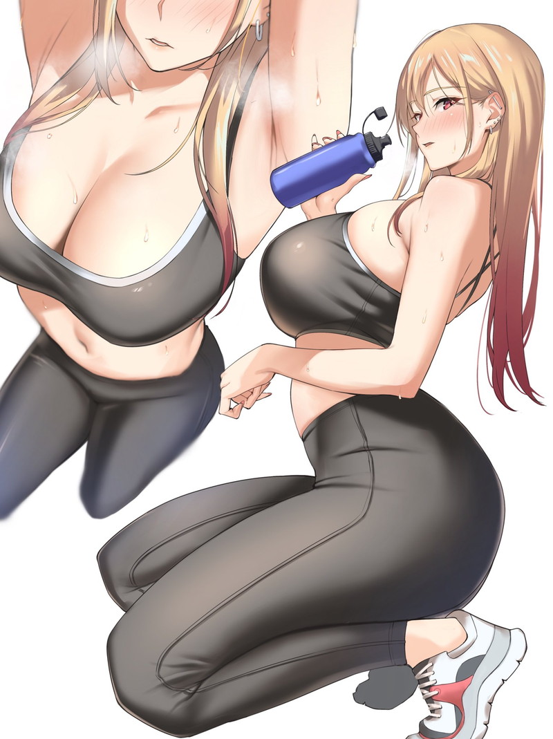 【二次】汗ばんだ肌や身体がエロい女の子の画像 Part１６