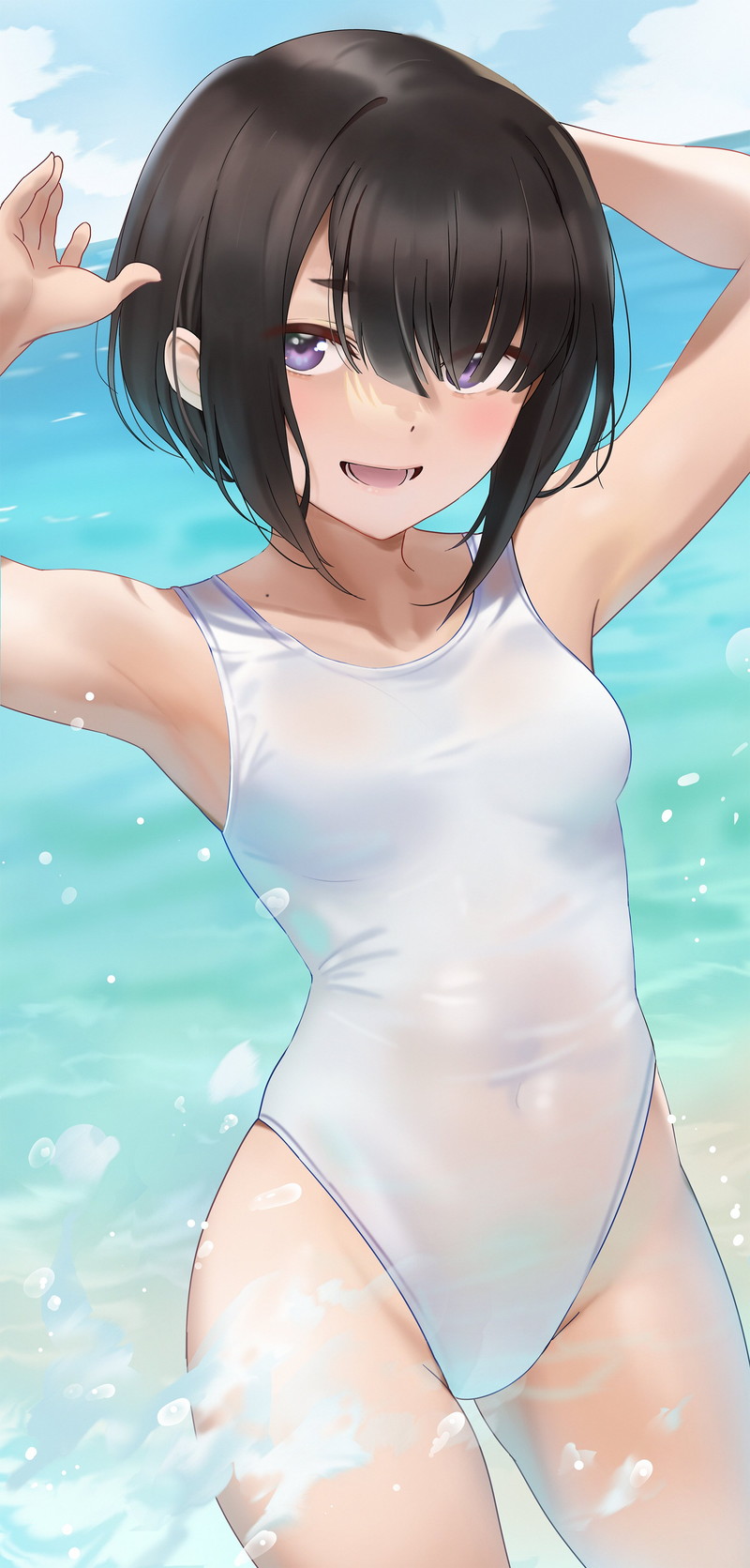 【二次】海、水辺にいる女の子のエロ画像 Part２２