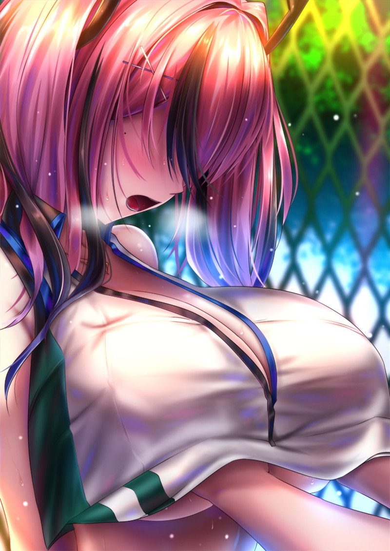 【二次】女の子の胸を揉んでいる乳揉みエロ画像 Part５