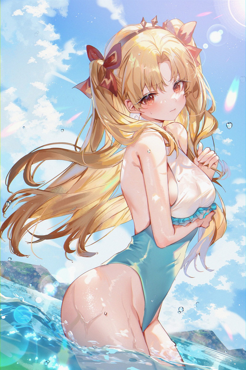 【二次】海、水辺にいる女の子のエロ画像 Part２２