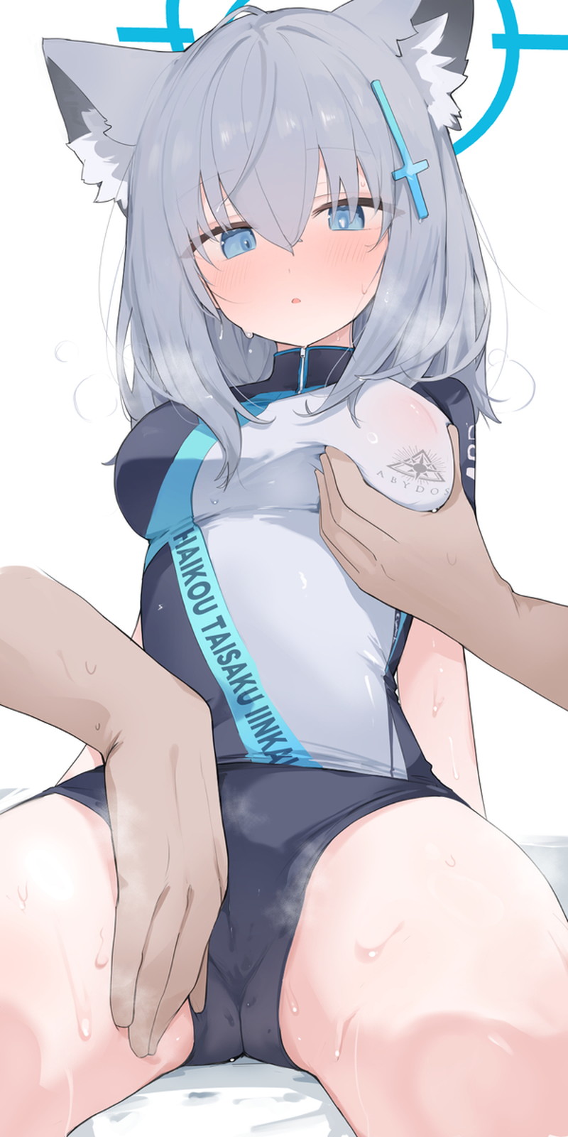 【二次】女の子の胸を揉んでいる乳揉みエロ画像 Part６