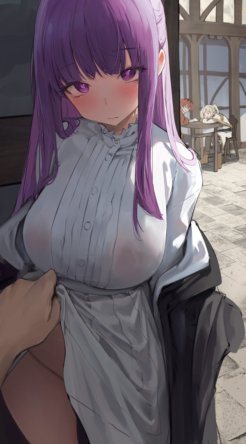【二次】赤面、恥じらいエロ画像 Part１３３【まとめ】