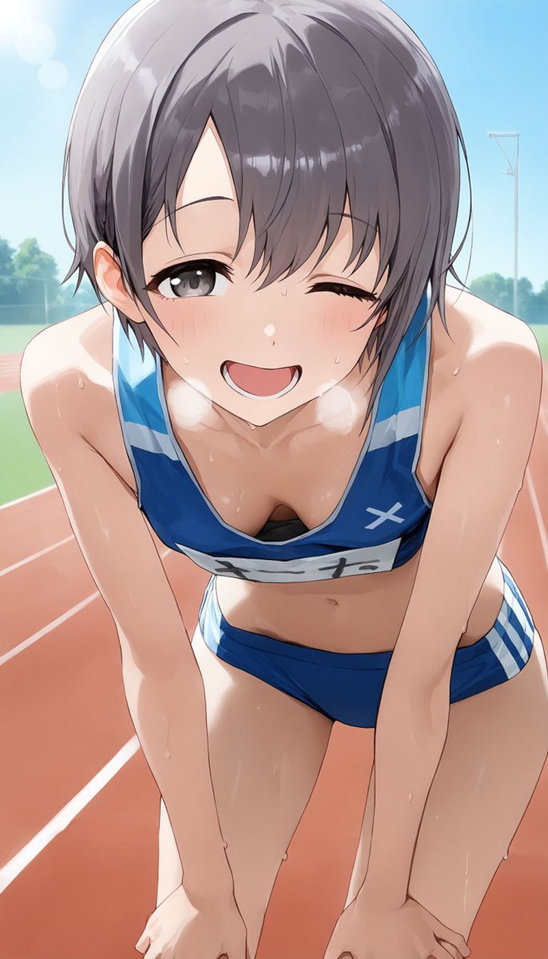 【二次】運動用のスポーツウェアを着た女の子のエロ画像 Part２２