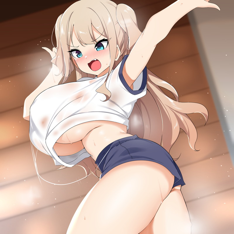 【二次】おっぱいが揺れてる乳揺れエロ画像まとめ Part２１