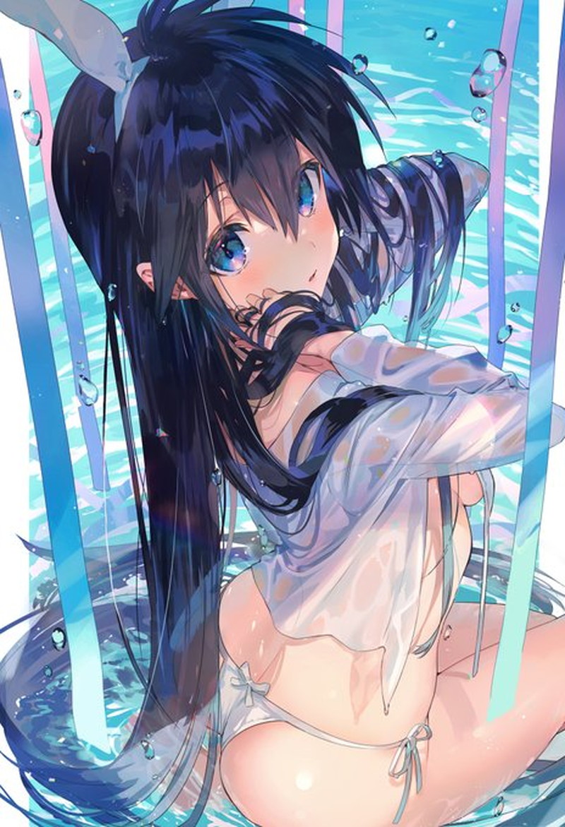 【二次】海、水辺にいる女の子のエロ画像 Part２３