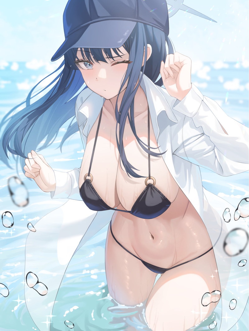 【二次】海、水辺にいる女の子のエロ画像 Part２３