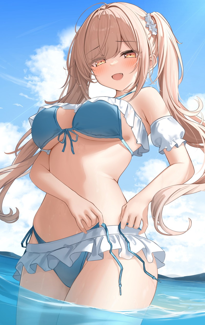 【二次】海、水辺にいる女の子のエロ画像 Part２３