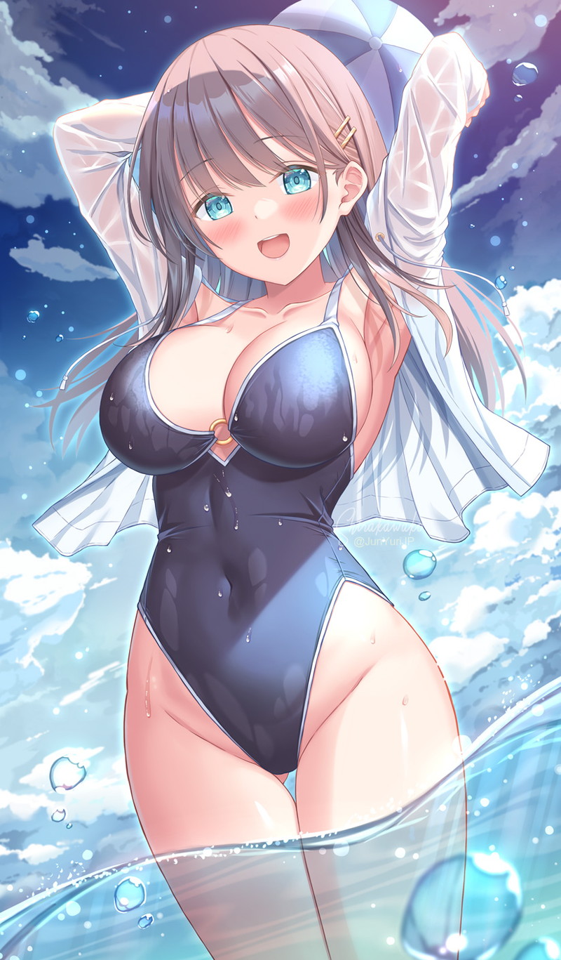 【二次】海、水辺にいる女の子のエロ画像 Part２３