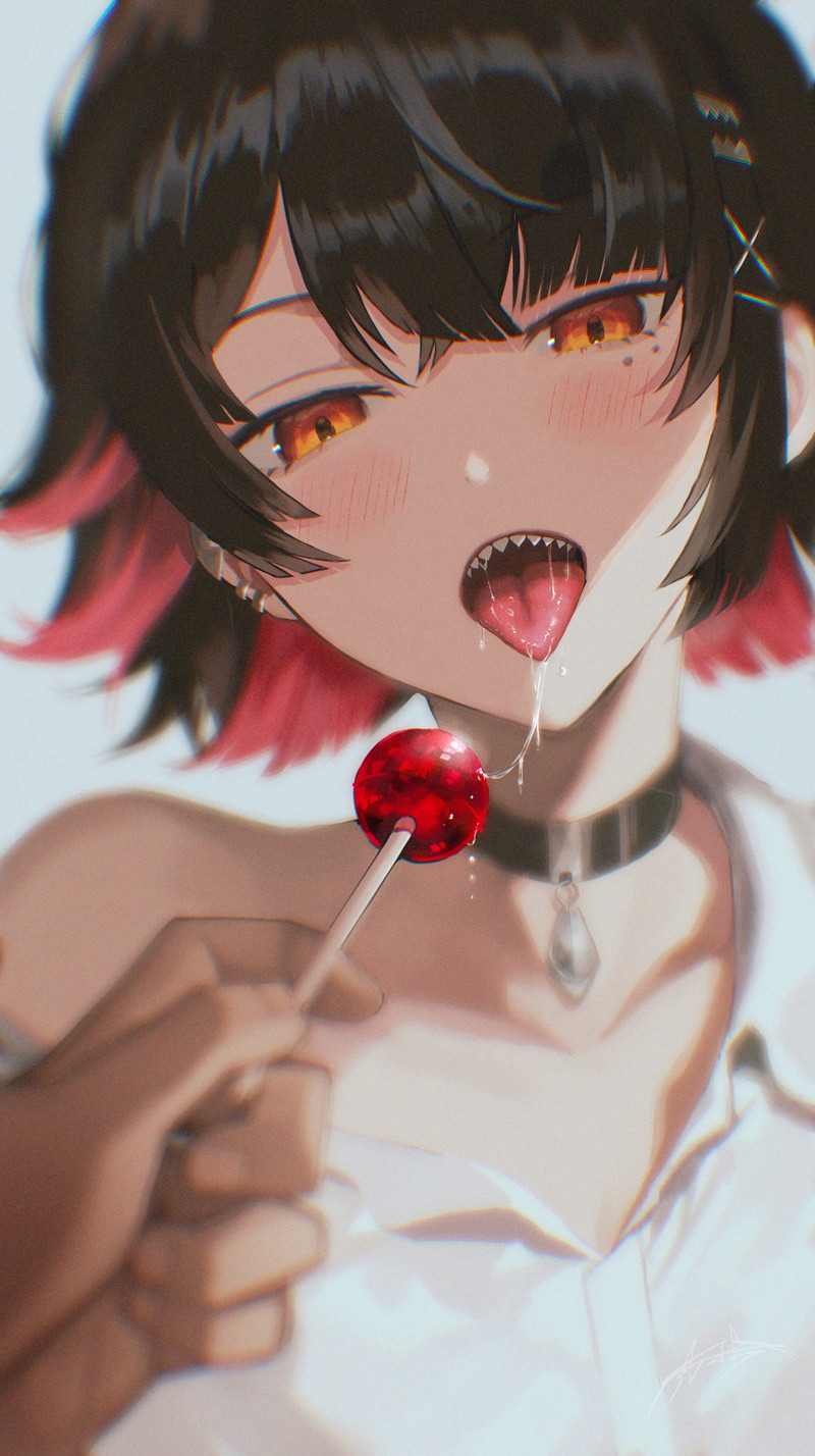 【二次】女の子が口から唾液、よだれを垂らしたエロ画像 Part４