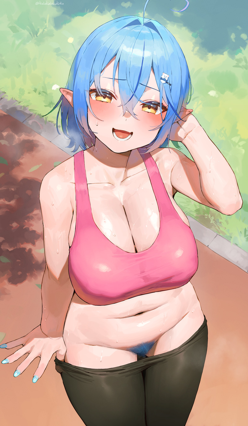 【二次】汗ばんだ肌や身体がエロい女の子の画像 Part２２