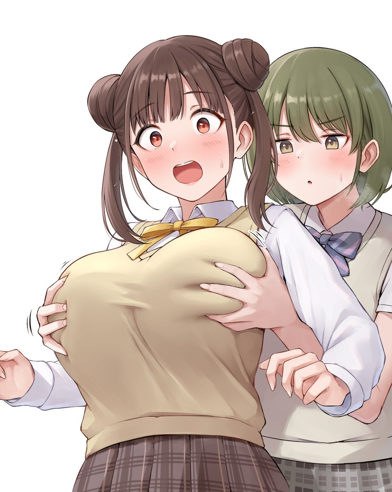 【二次】女の子の胸を揉んでいる乳揉みエロ画像 Part１０