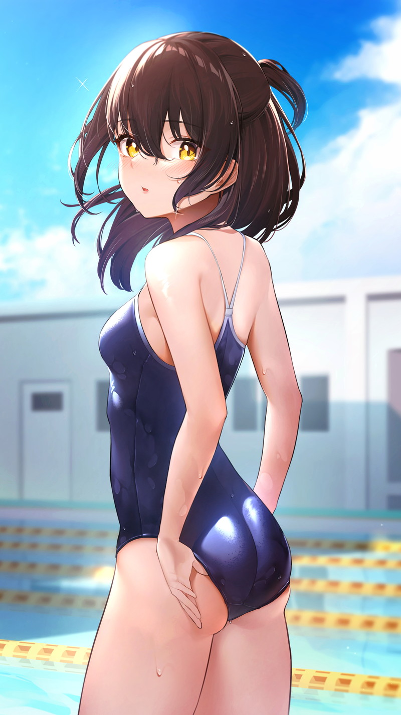 【二次】スク水、スクール水着のエロ画像 Part２５