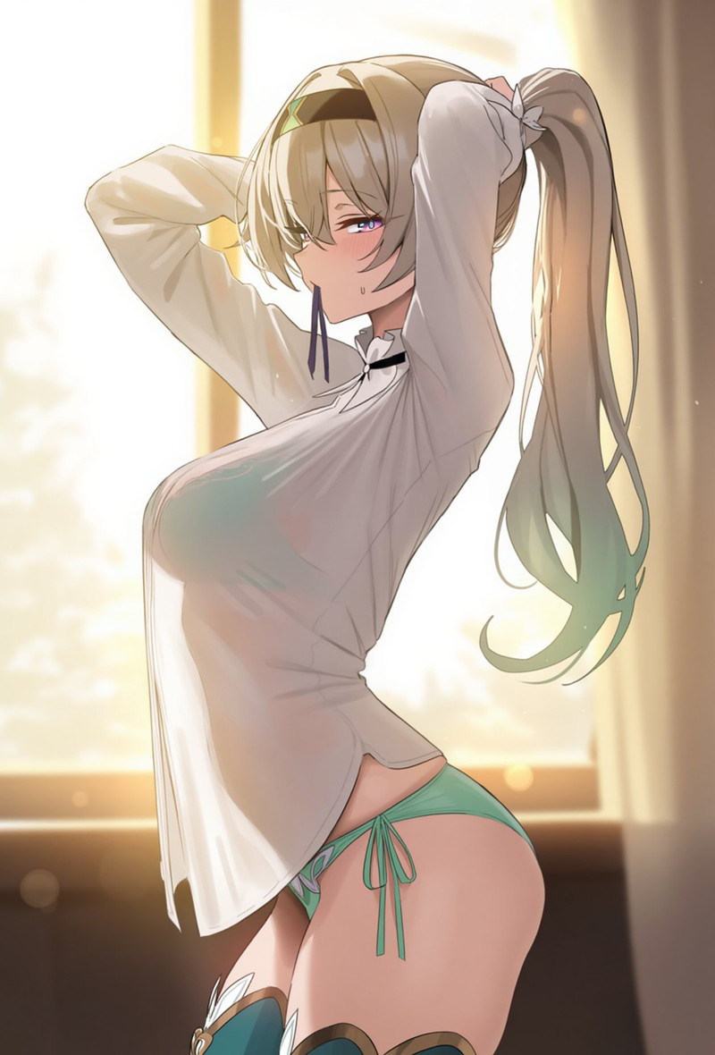 【二次】濡れ透けやスケスケな服を着た女の子のエロ画像 Part３９
