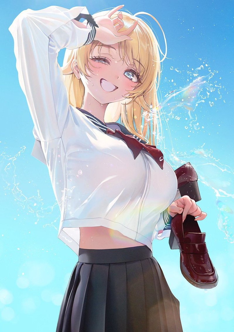 【二次】濡れ透けやスケスケな服を着た女の子のエロ画像 Part３９