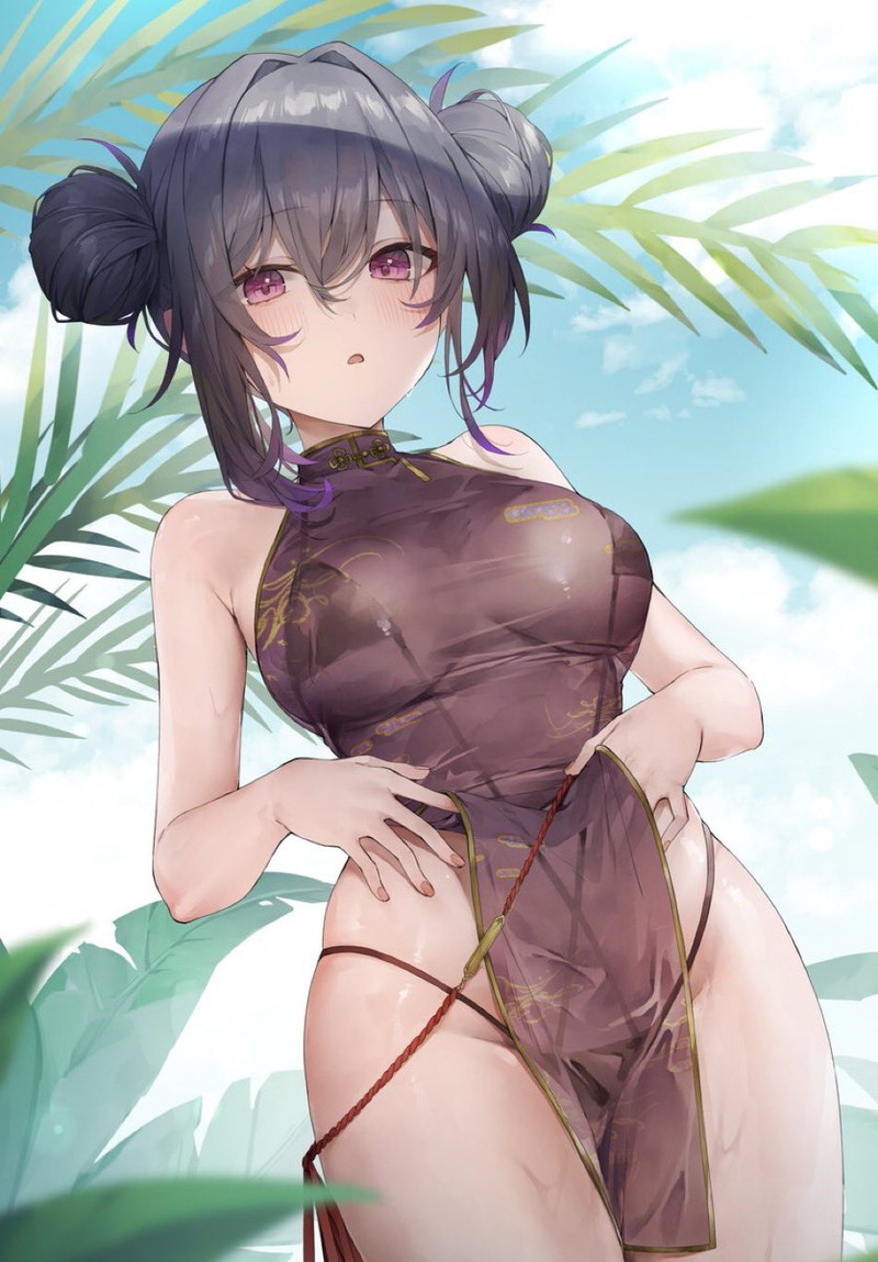 【二次】濡れ透けやスケスケな服を着た女の子のエロ画像 Part３９