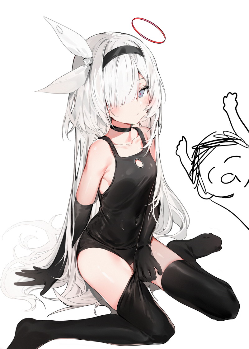 【二次】白髪、銀髪の女の子のエロ画像 Part７８
