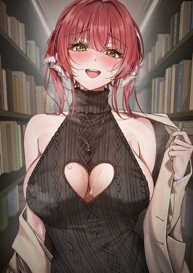【二次】胸の谷間がエロい格好の女の子たちのエロ画像 Part１２