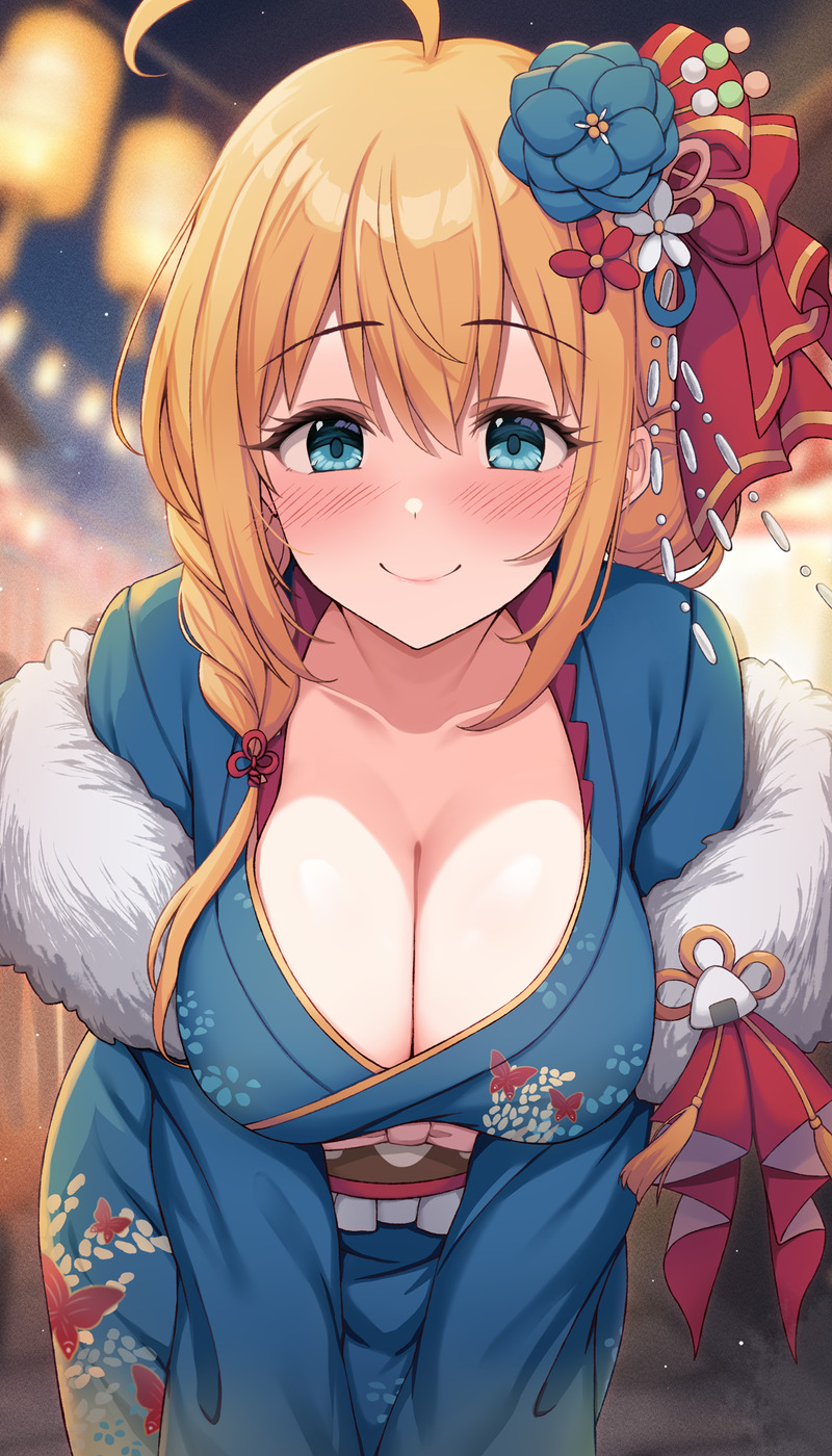 【二次】胸の谷間がエロい格好の女の子たちのエロ画像 Part１２