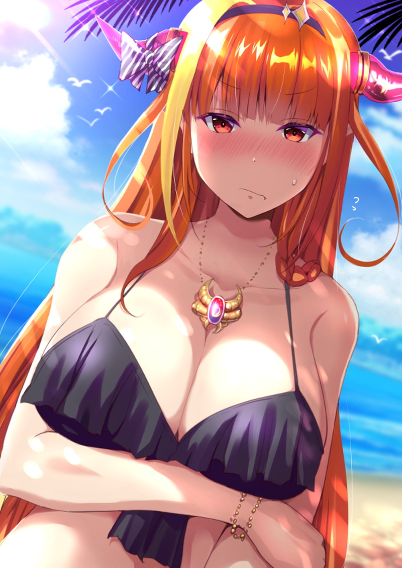 【二次】胸の谷間がエロい格好の女の子たちのエロ画像 Part１２