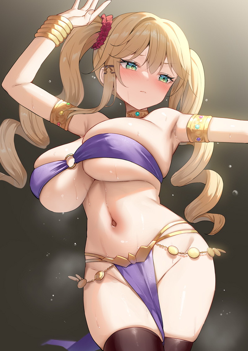 陰部ギリギリのラインがそそる鼠径部の二次エロ画像 Part５０
