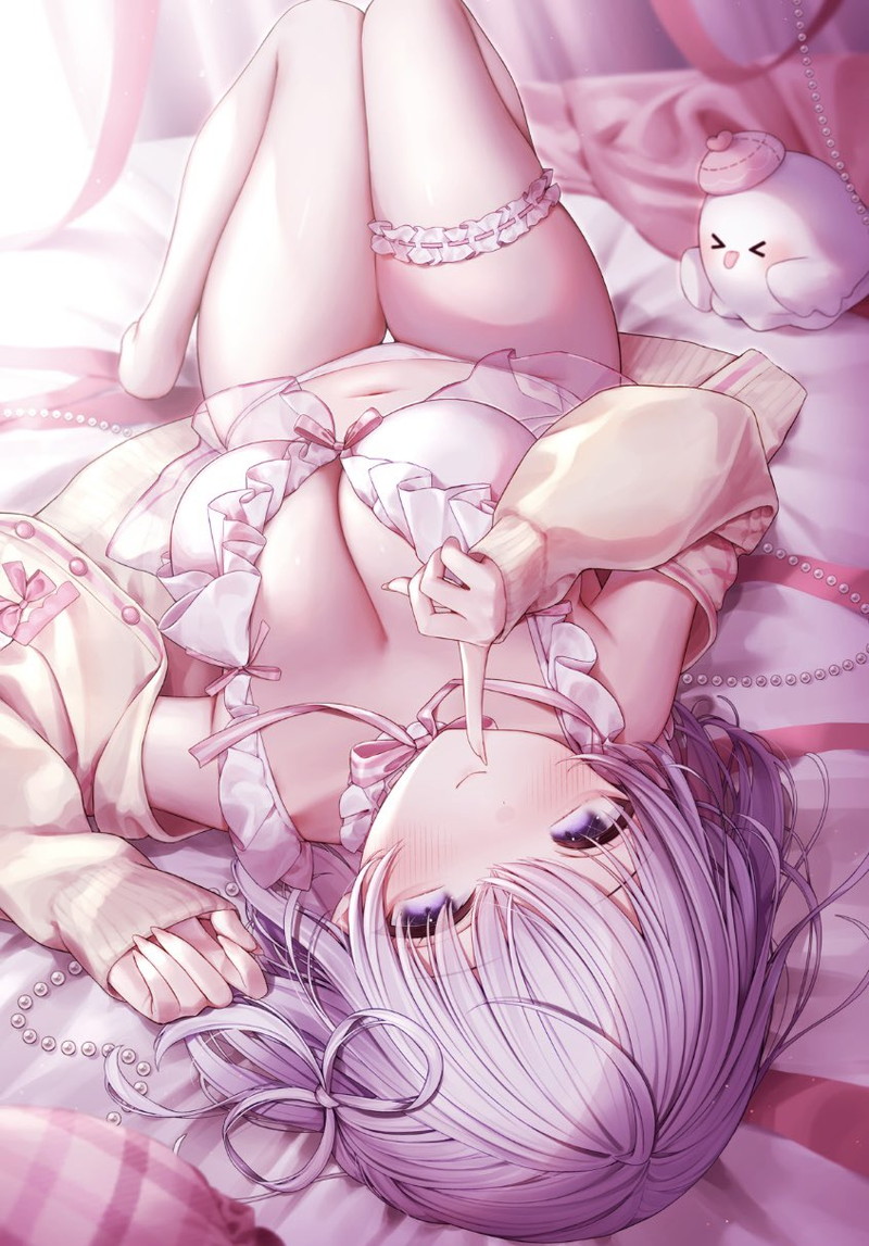 【二次】期待が高まる仰向け、寝そべり状態のエロ画像 Part５８