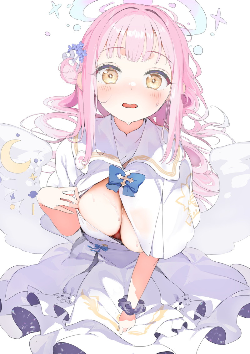 【二次】胸の谷間がエロい格好の女の子たちのエロ画像 Part１３