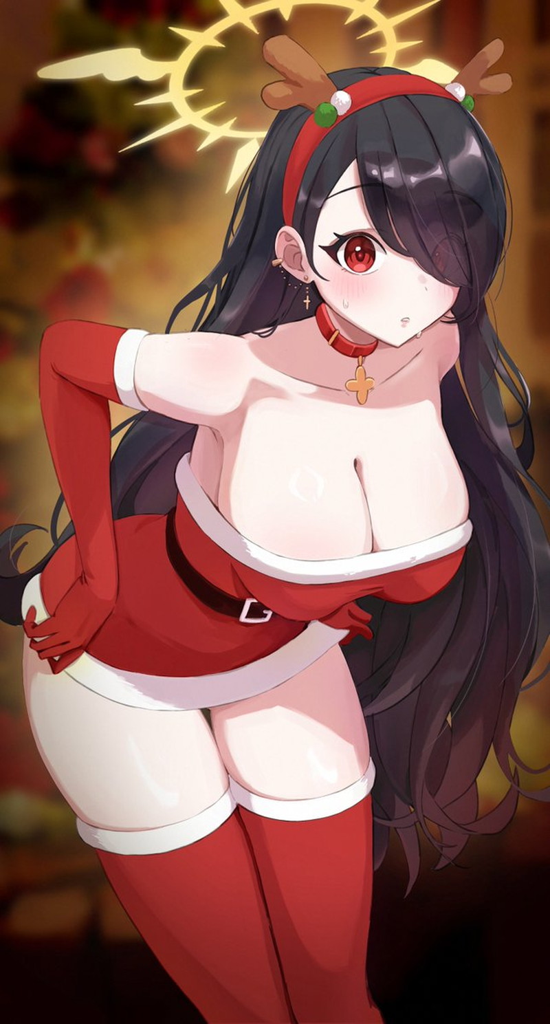 【二次】胸の谷間がエロい格好の女の子たちのエロ画像 Part１３