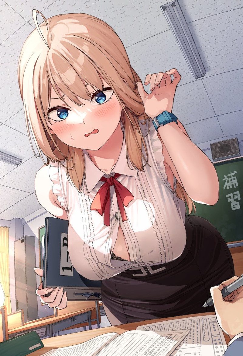 【二次】胸の谷間がエロい格好の女の子たちのエロ画像 Part１３