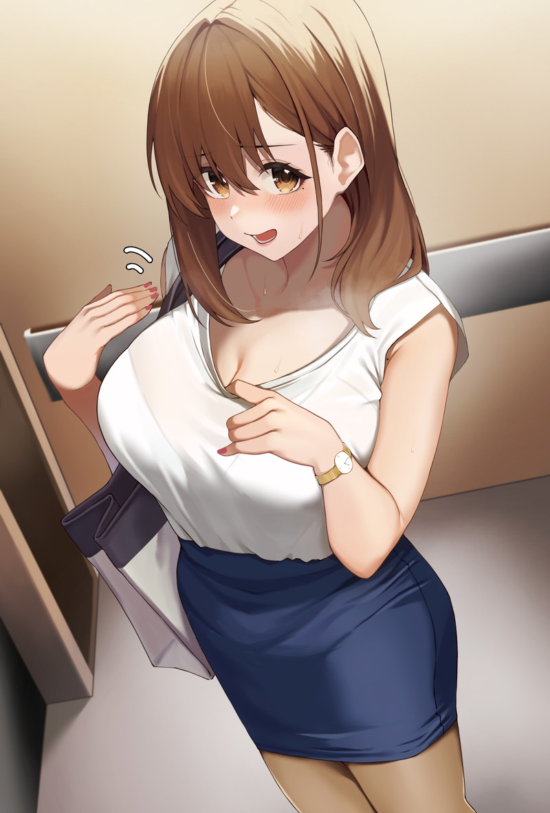 【二次】胸の谷間がエロい格好の女の子たちのエロ画像 Part１３