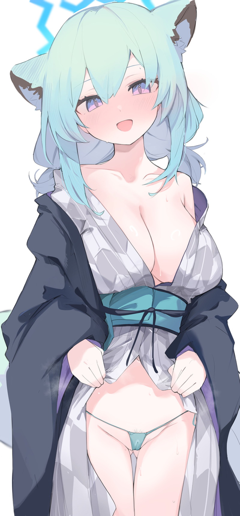 【二次】自分で服を捲って下着や身体を見せるたくし上げエロ画像 Part１１
