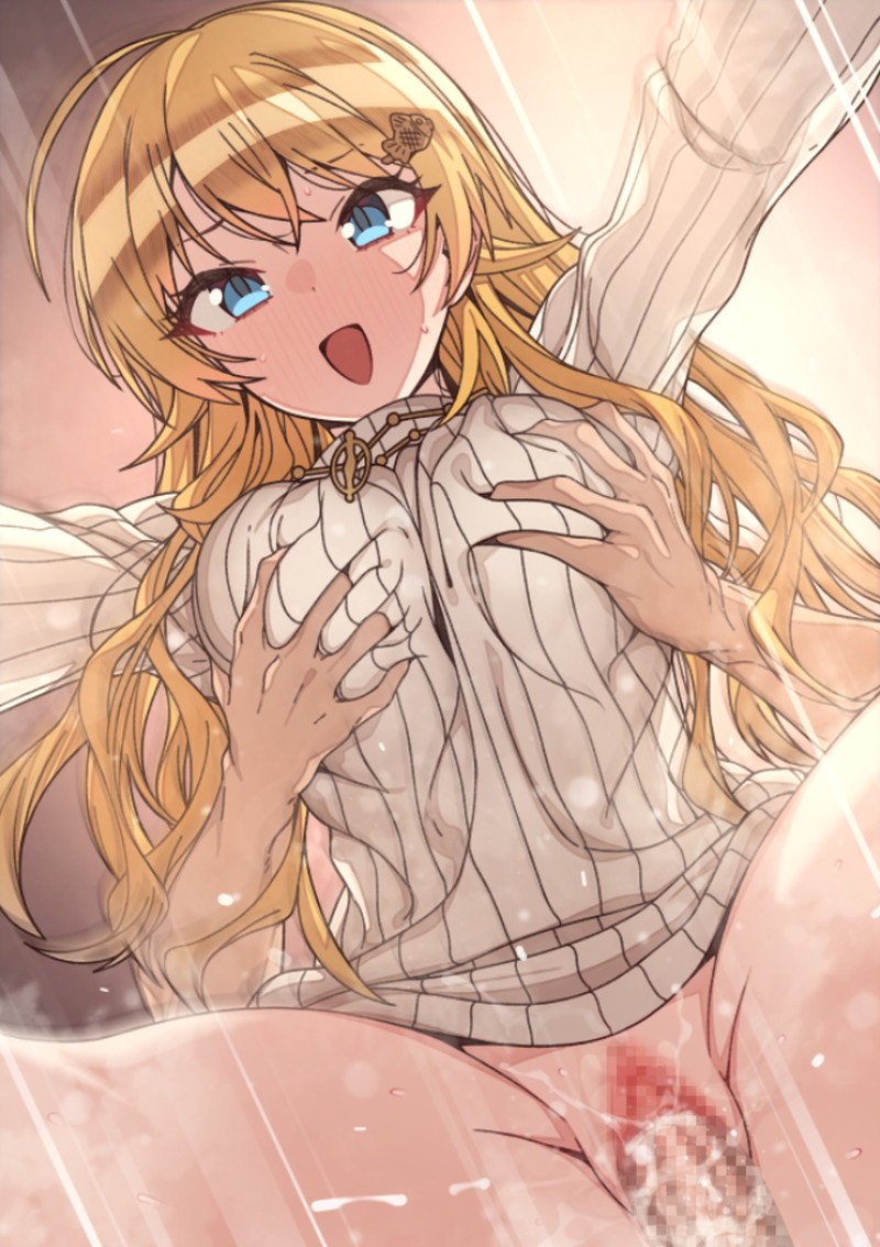 【二次】セーター、リブニットを着た女の子のエロ画像 Part20