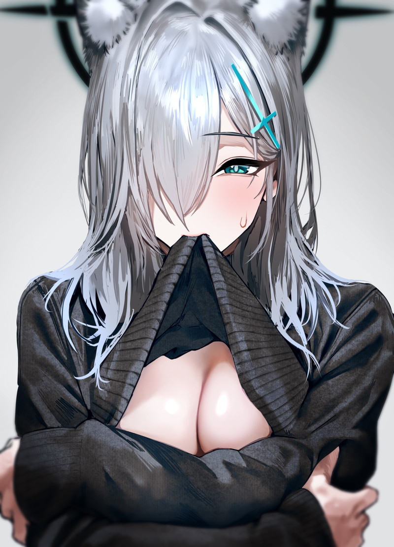 【二次】セーター、リブニットを着た女の子のエロ画像 Part２０