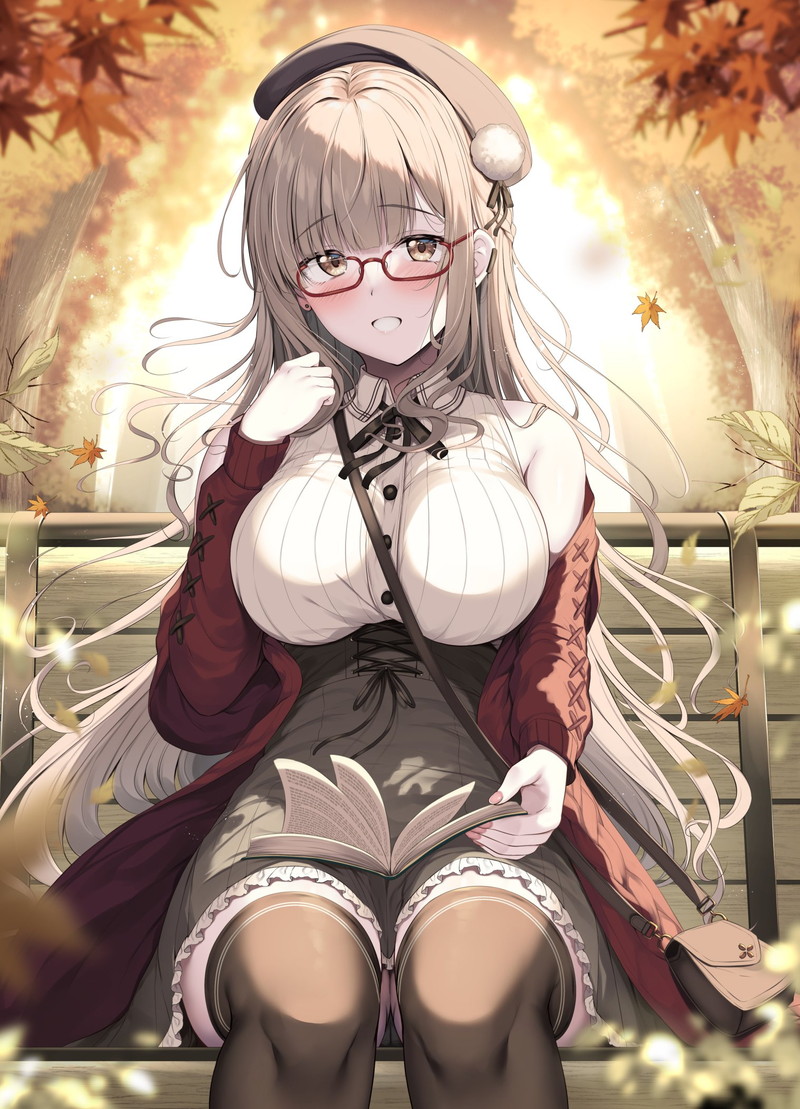 【二次】セーター、リブニットを着た女の子のエロ画像 Part２０