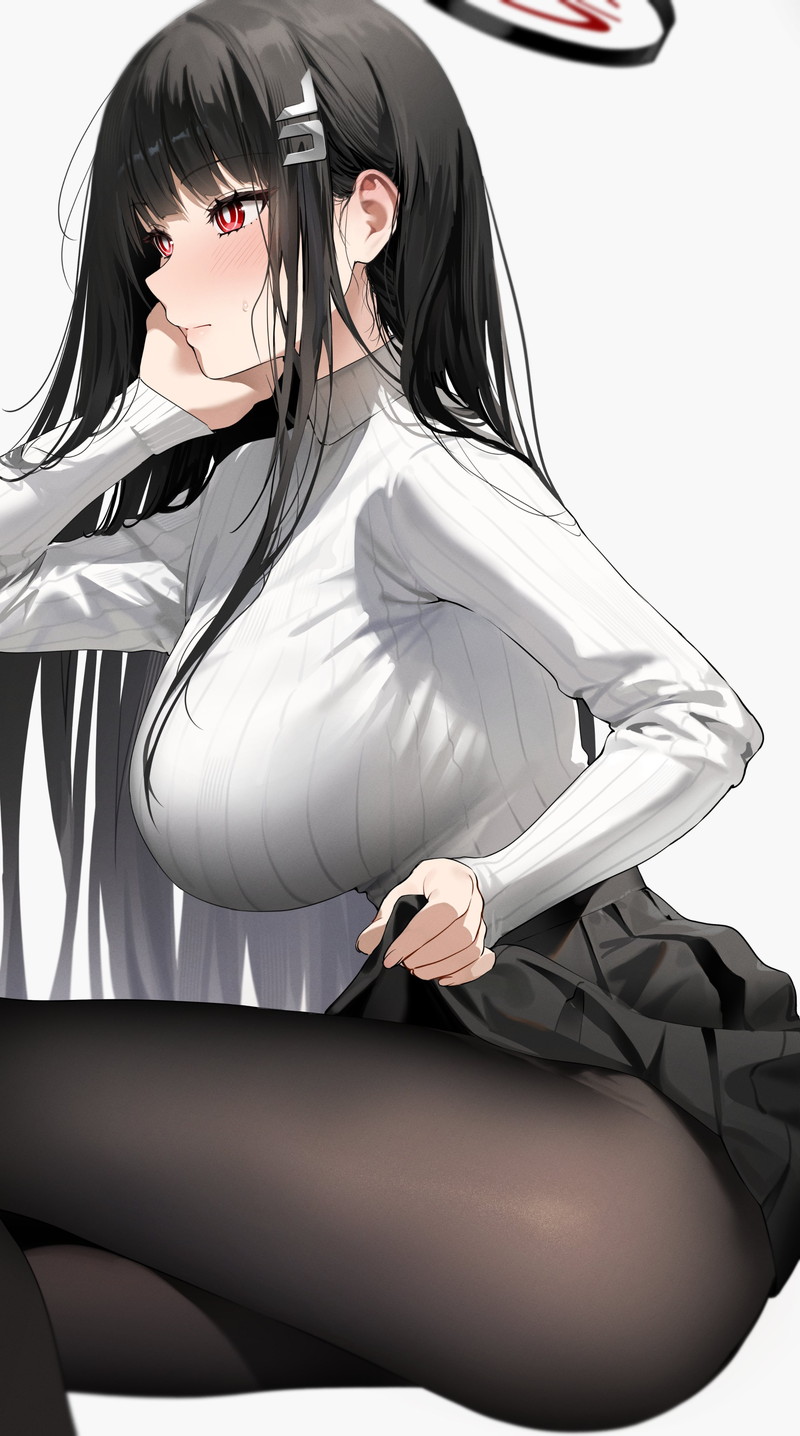【二次】セーター、リブニットを着た女の子のエロ画像 Part２０