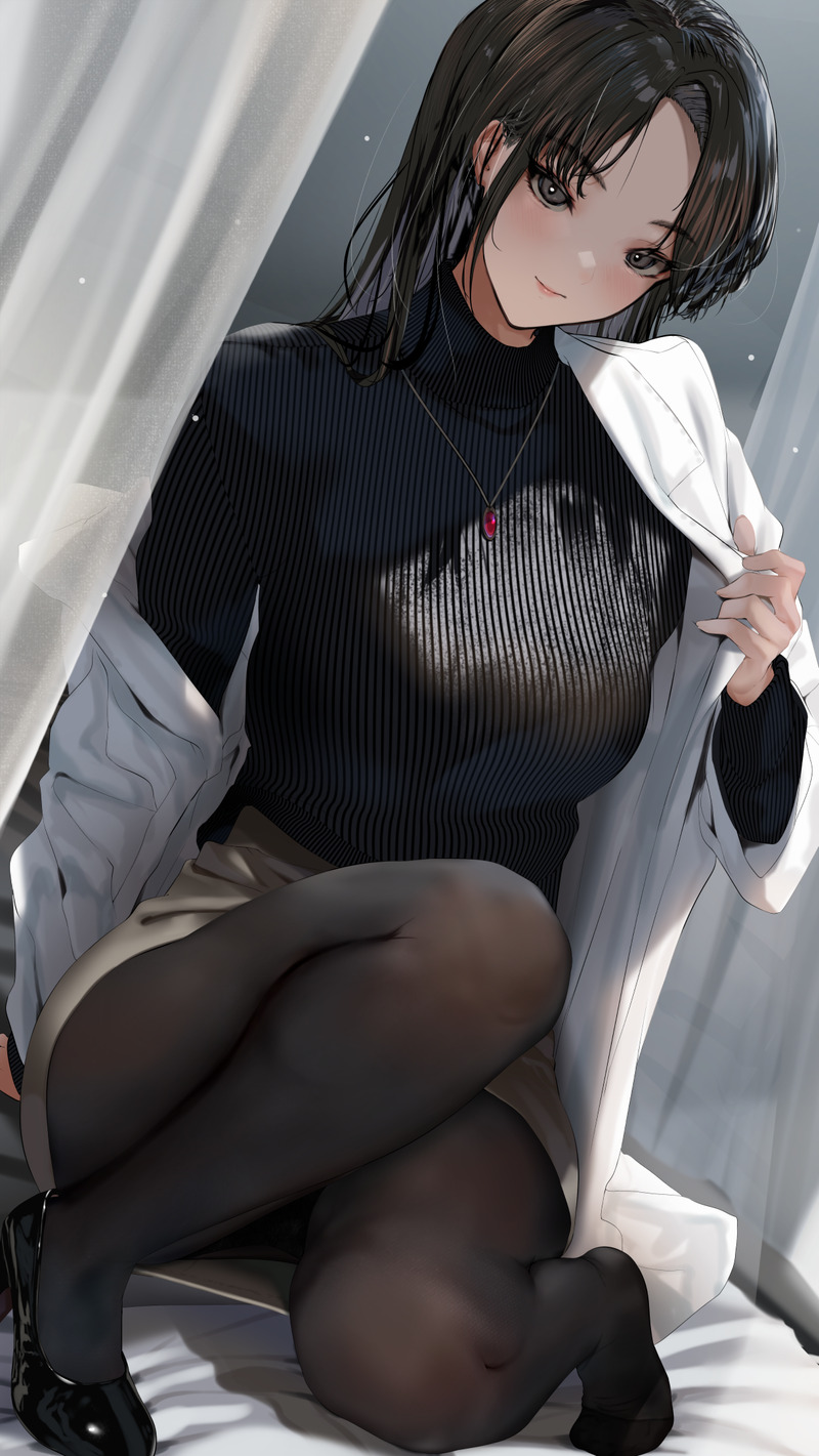 【二次】セーター、リブニットを着た女の子のエロ画像 Part２０