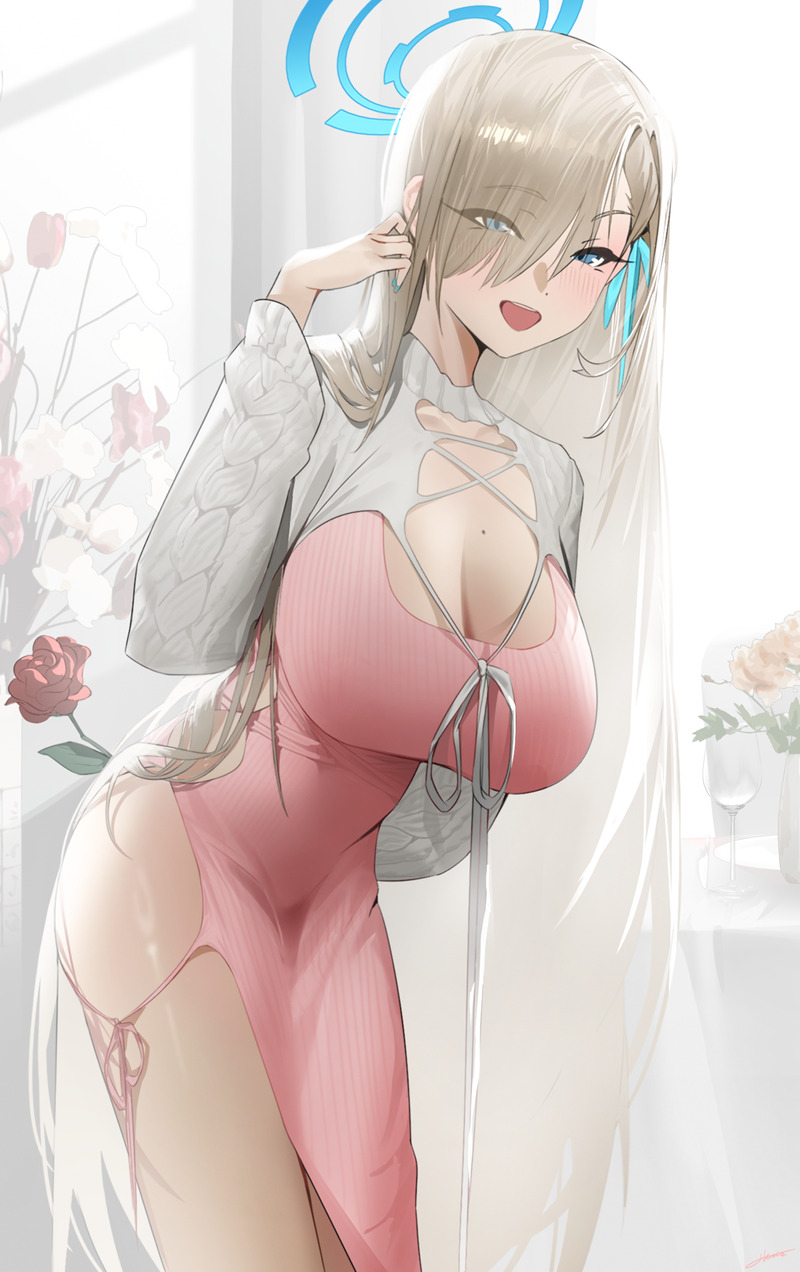 【二次】セーター、リブニットを着た女の子のエロ画像 Part２０