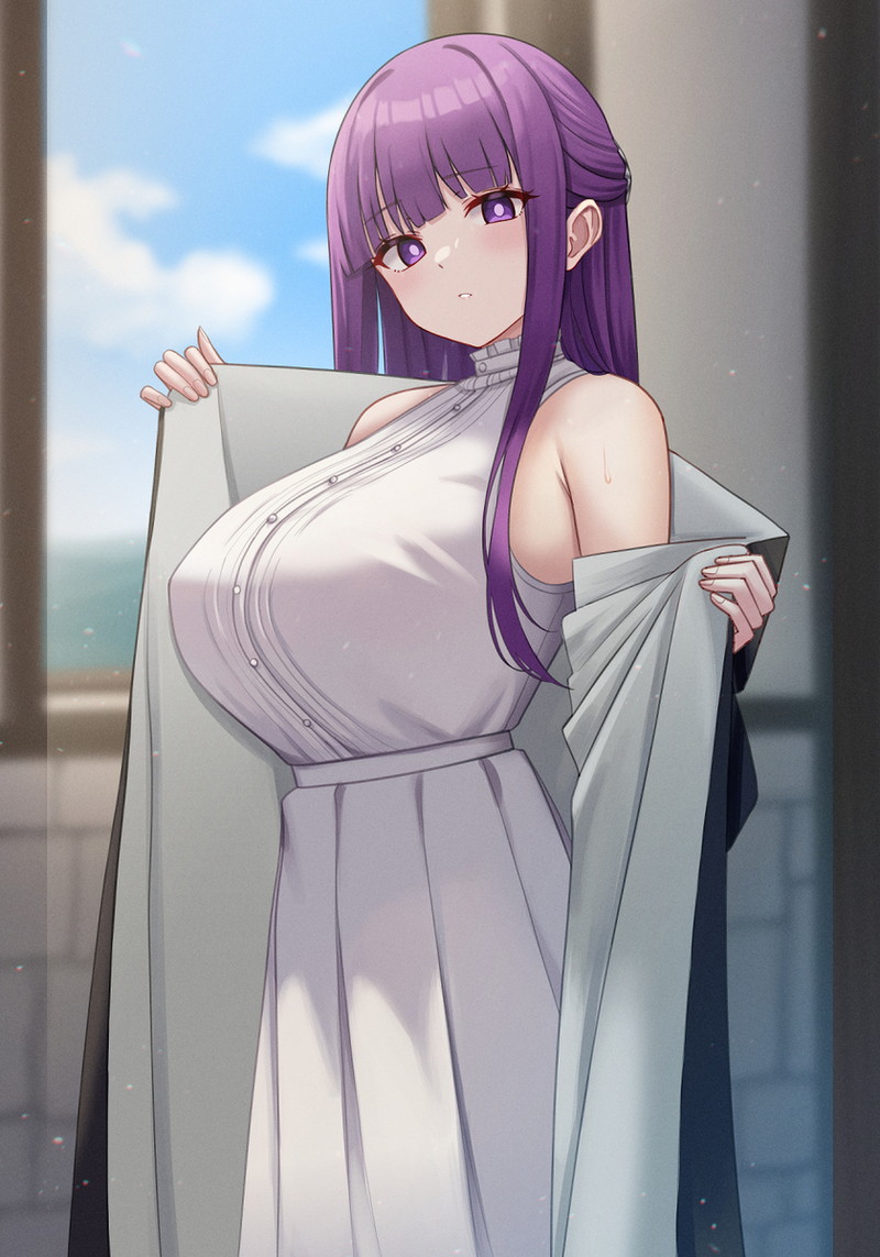 【二次】肩と腕が露出したノースリーブ服のエロ画像 Part１