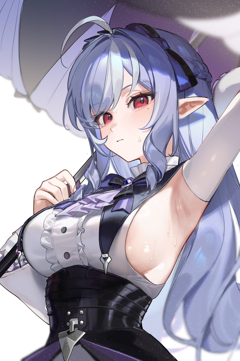 【二次】肩と腕が露出したノースリーブ服のエロ画像 Part１