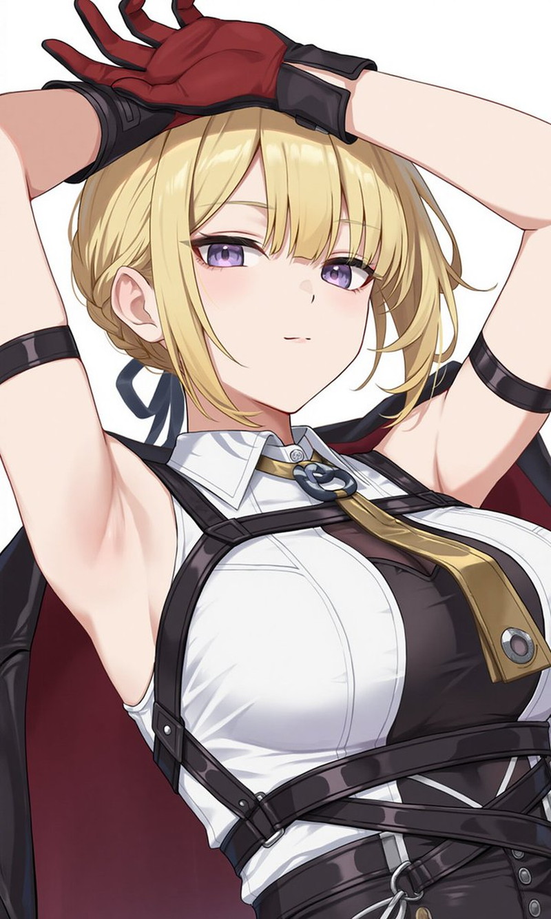 【二次】肩と腕が露出したノースリーブ服のエロ画像 Part１