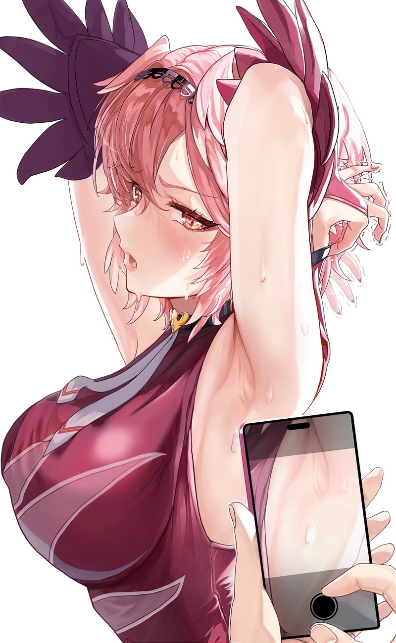 【二次】肩と腕が露出したノースリーブ服のエロ画像 Part１