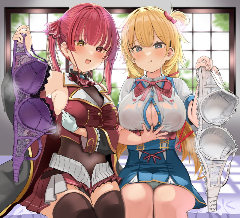 【二次】透け乳首やポッチがエロいノーブラ画像 Part３２