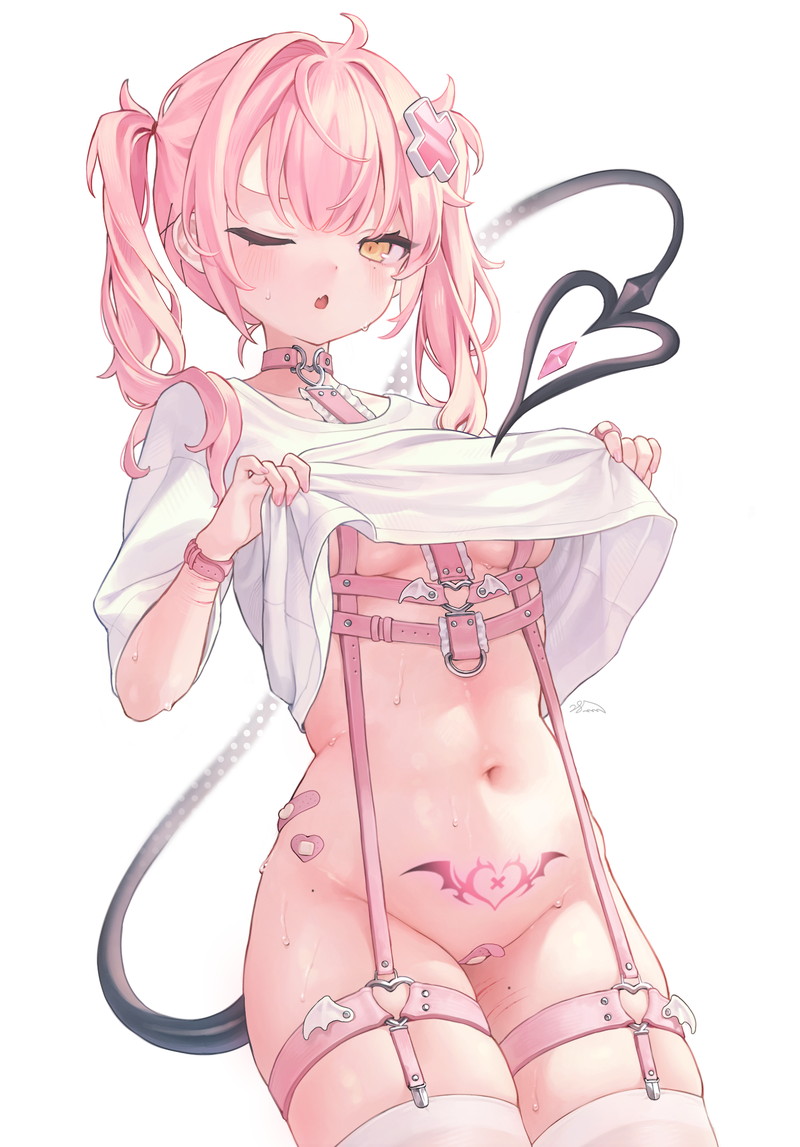 ピンク髪のキャラや女の子の二次エロ画像 Part１4